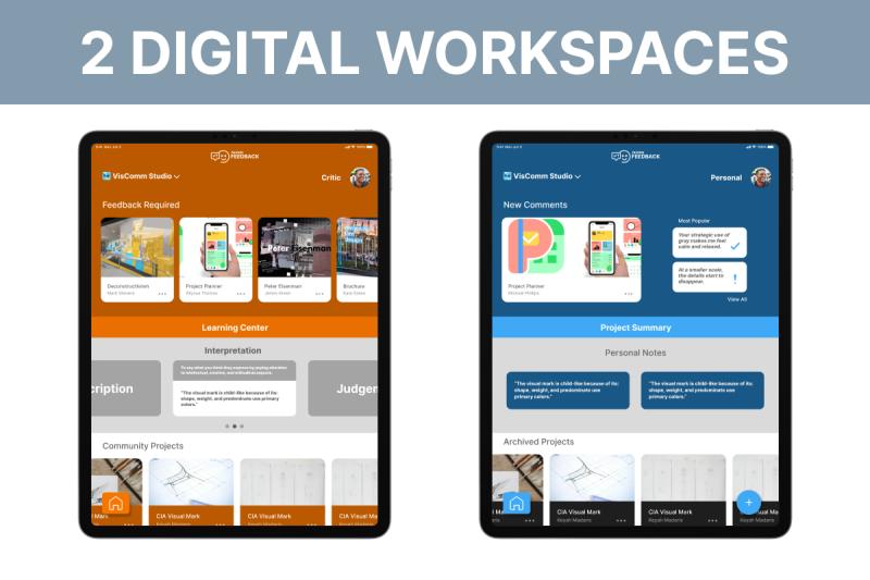 Design Feedback’s digital workspaces for students and critics