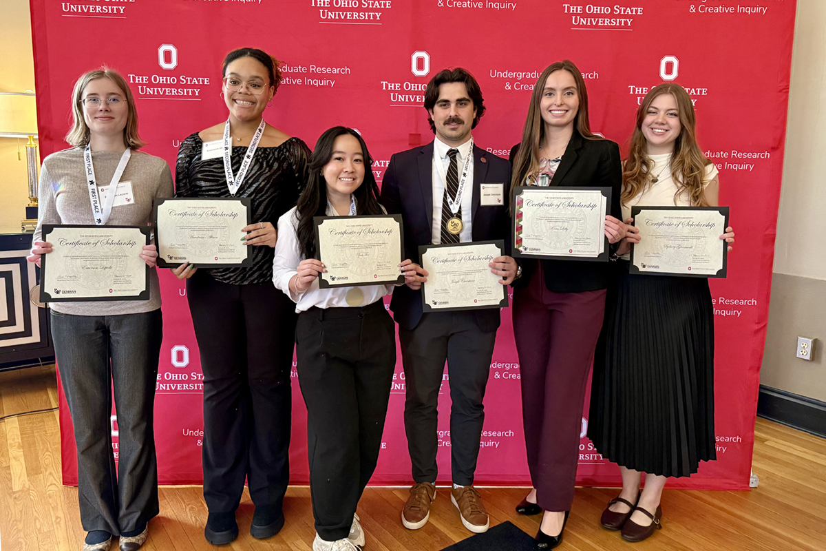 Smiling award recipients