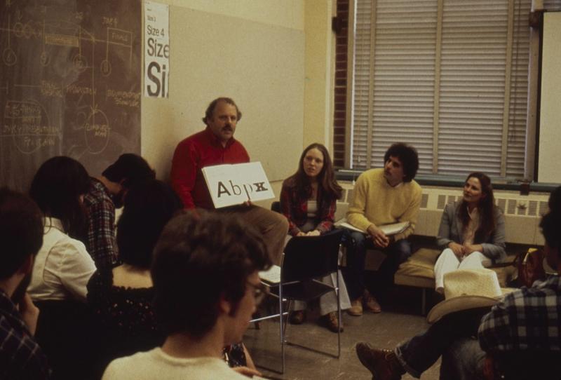Peter Megert teaching in early 1980s.
