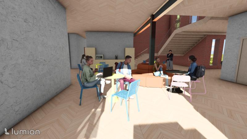 First Floor Cafe Rendering