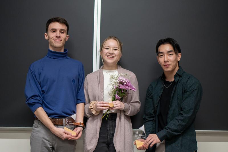 Left to Right: Nolan Green, Sarah Kocher, and Easton Nguyen