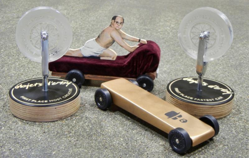 Team ZoCo CSCA Pinewood Derby Cars and Trophies