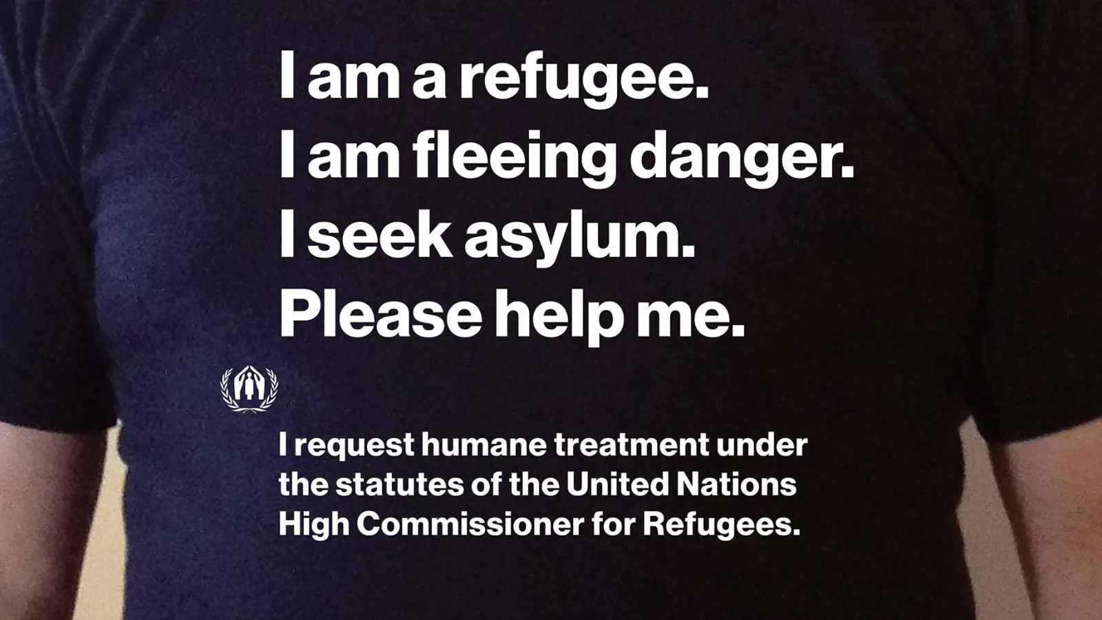 Refugee identification t-shirt