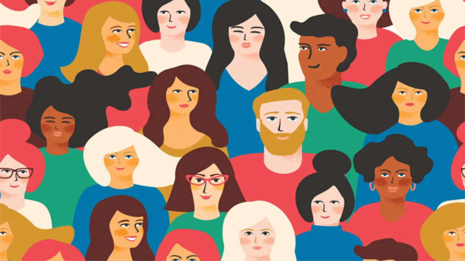 illustration of a diverse group of people