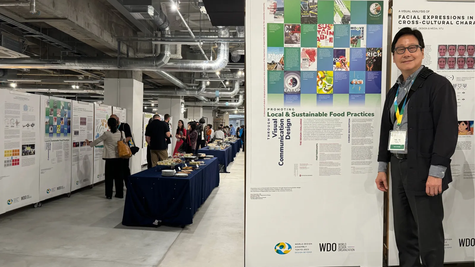 Chan’s poster presentation for “Promoting Local & Sustainable Food Practices Through Visual Communication Design” 