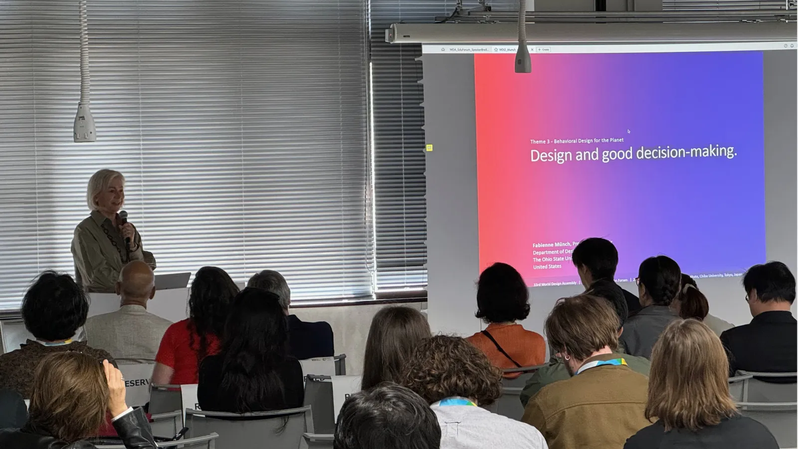 Münch’s paper presentation for “Design and Good Decision-Making”