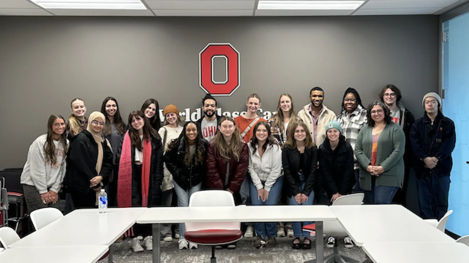 students in Wexner Medical Center conference room