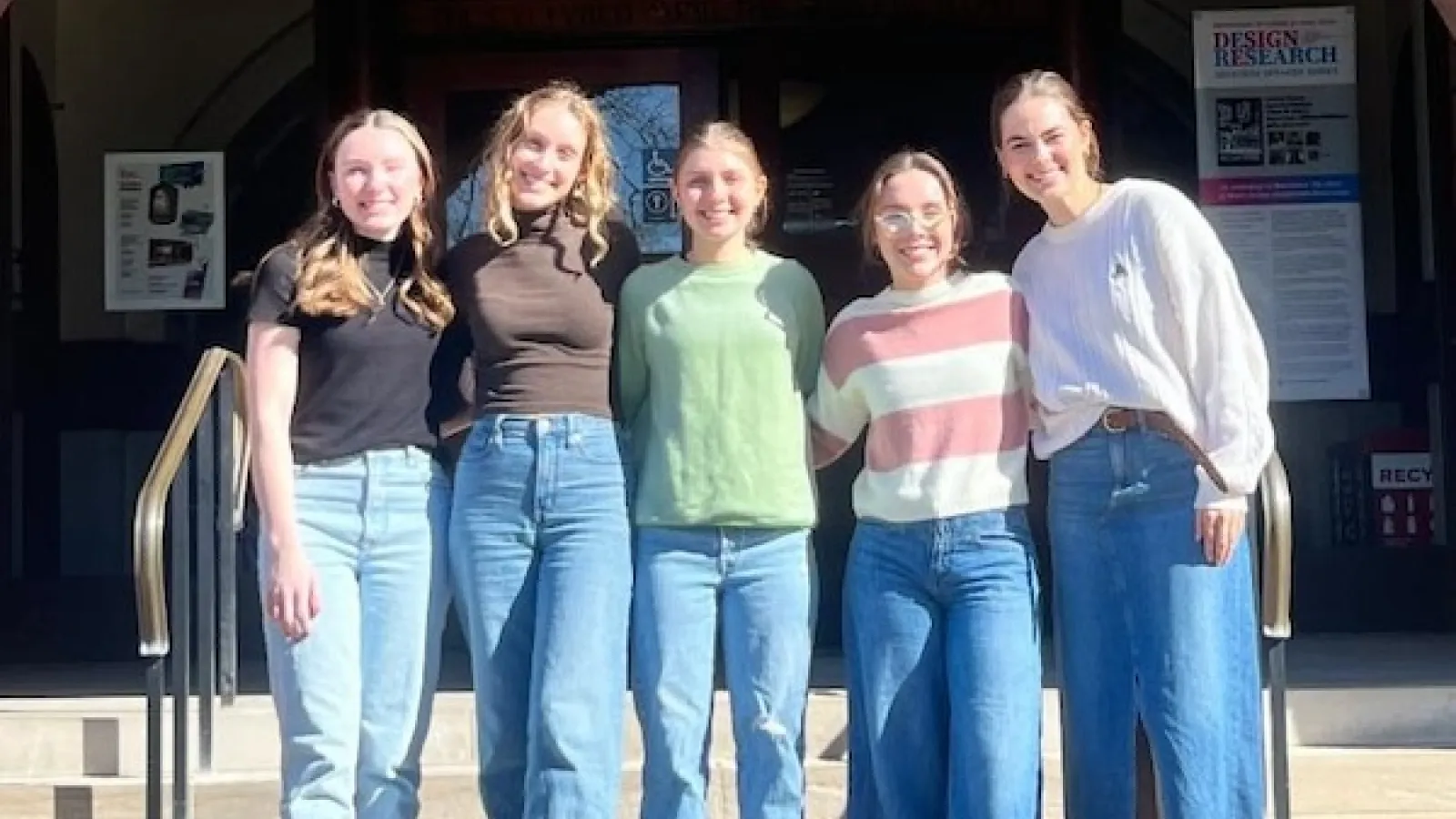 CMG Student Members (left to right): Brianna Gallagher, Morgan Vereb, Brooke Koch, Katie Bush, and Averi Wolf.