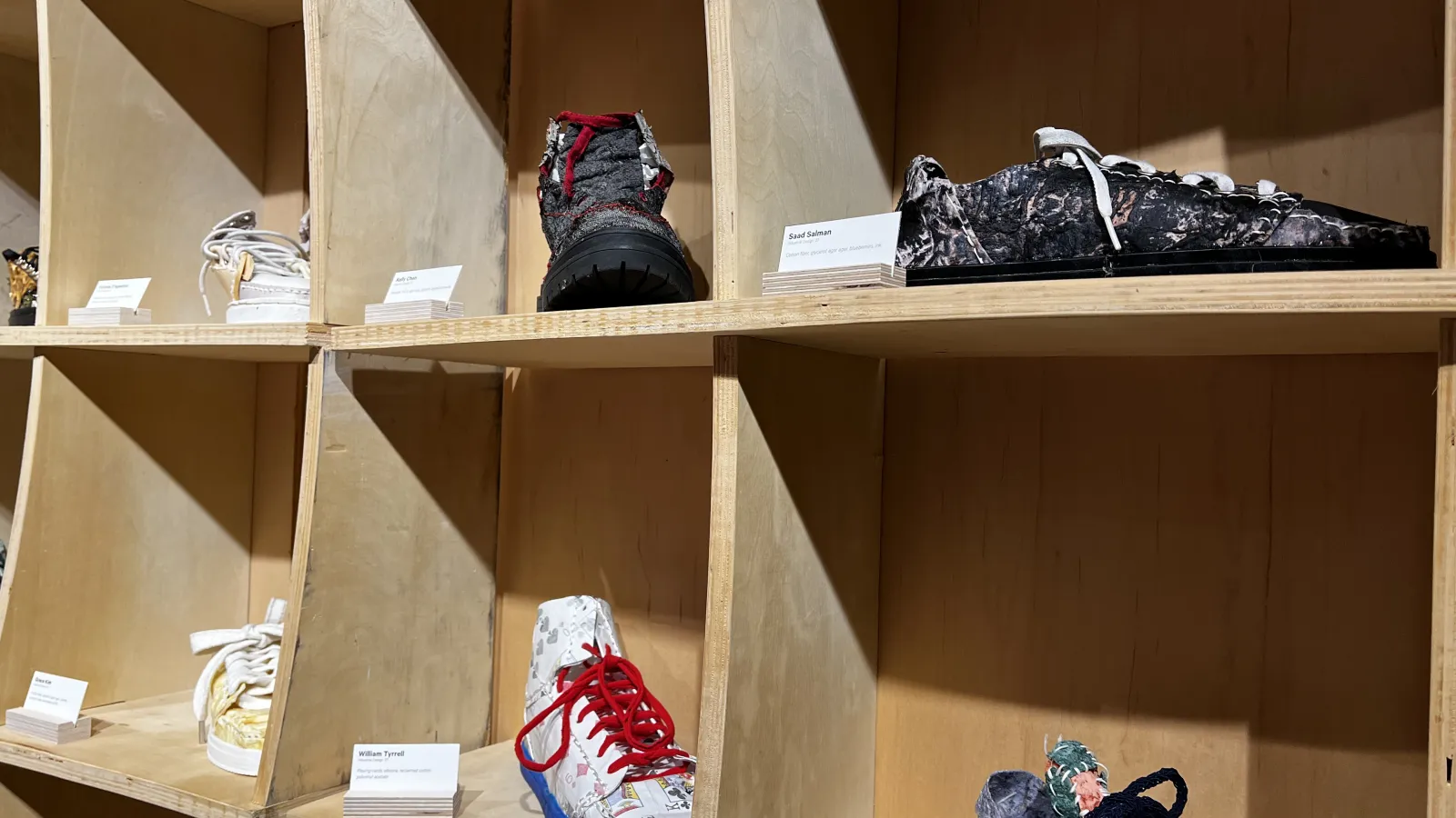 Shoes on display