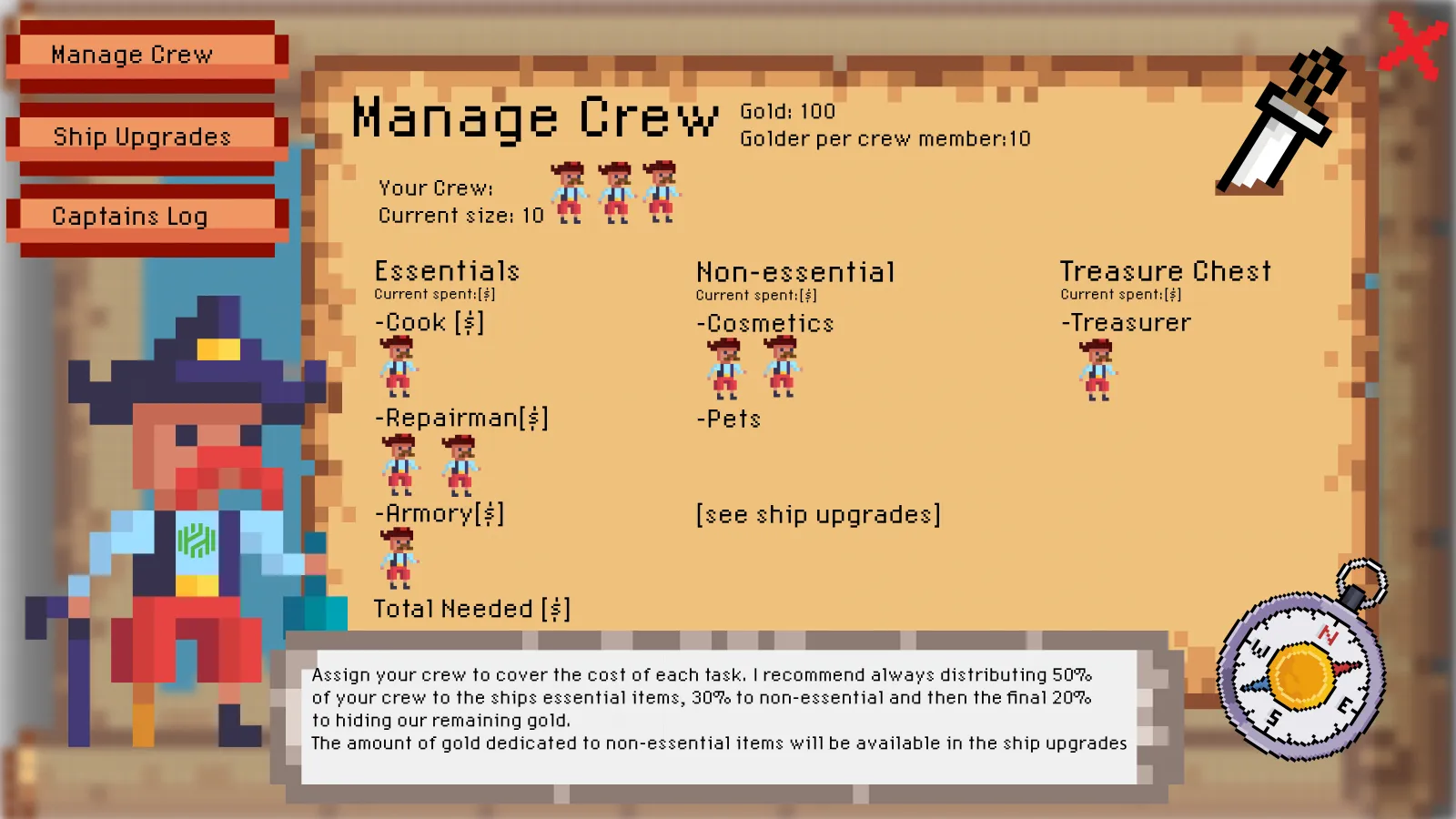the feature helps the player learn the basics to managing a budget
