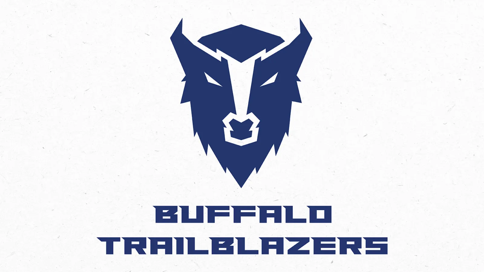 Blue Buffalo Trailblazers logo (stylized Buffalo head) with the team’s name displayed below (blue text reading “Buffalo Trailblazers”). 