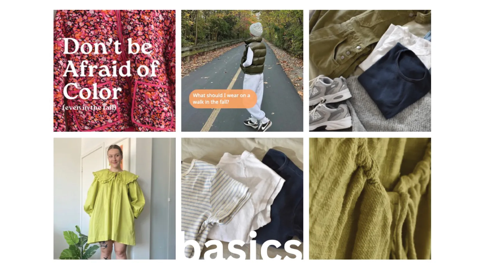 Six content grid showcasing the Instagram feed.