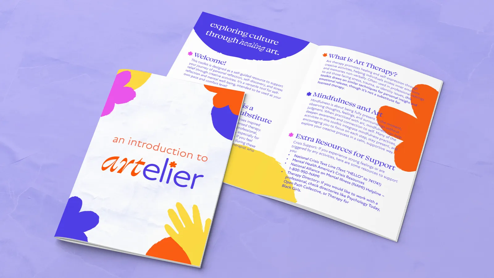 Shows a close-up image of the introduction pamphlet.