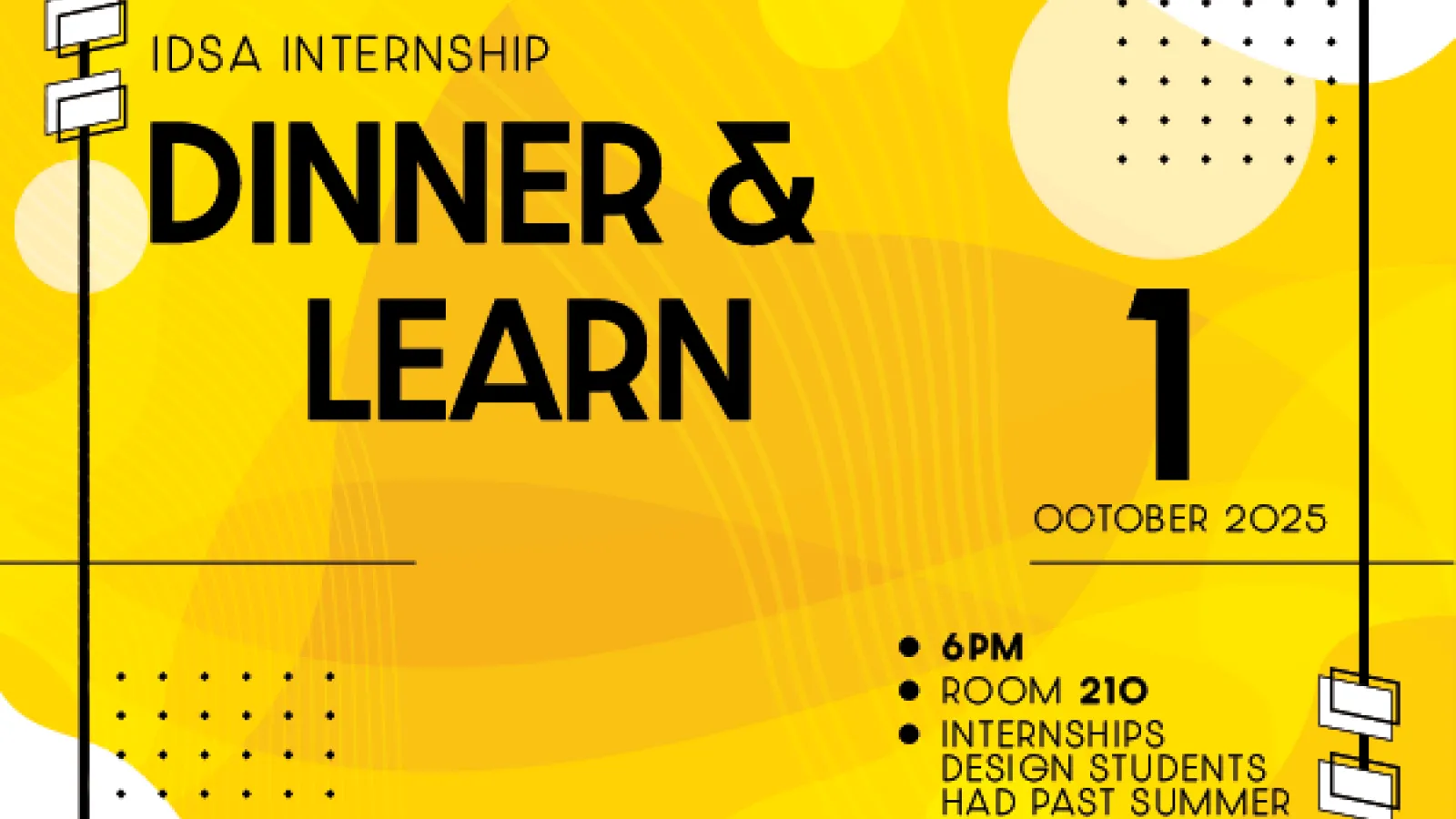 IDSA Internships Dinner and Learn 2025