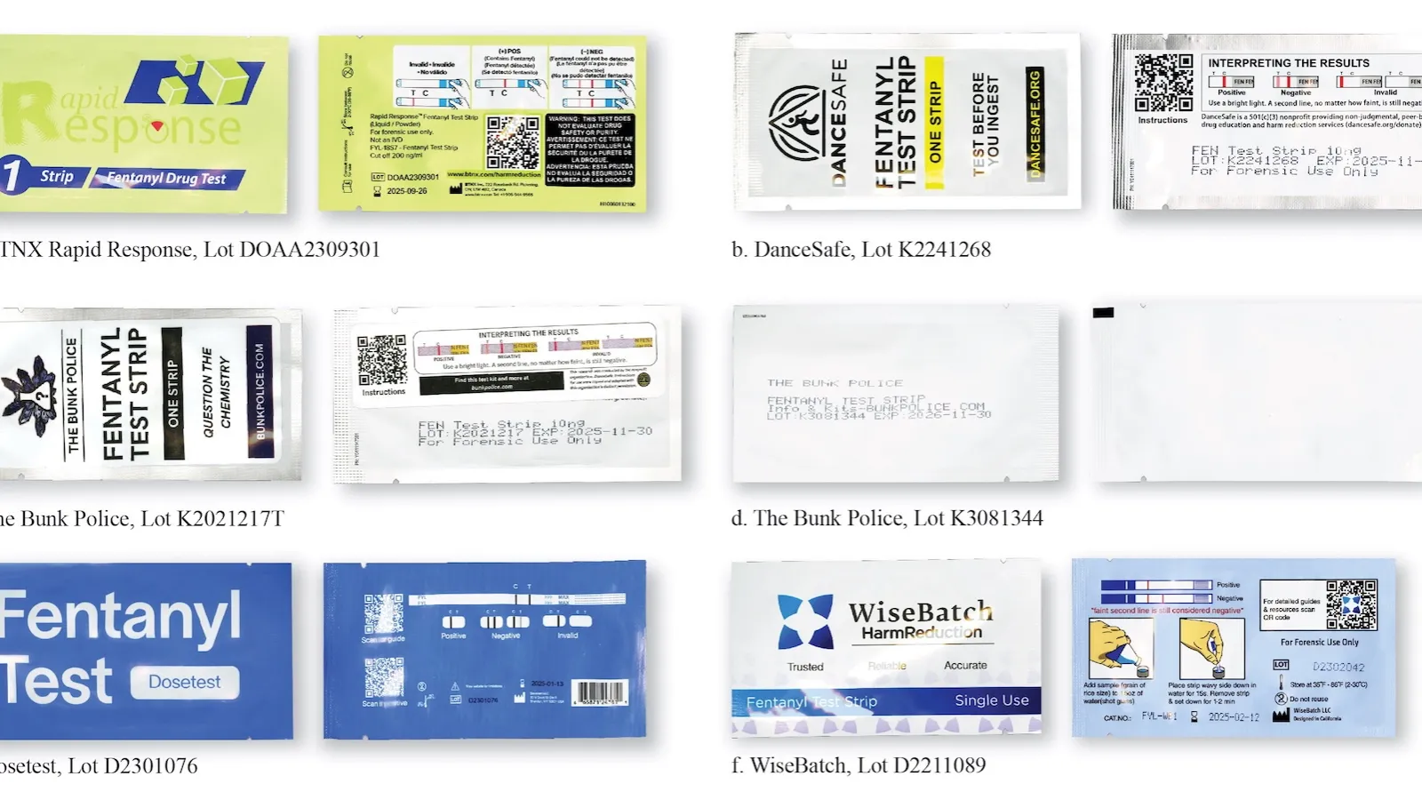 IMAGE SHOWING VARIOATIONS AND EXPLORATIONS OF TEST STRIP INSTRUCTION DESIGN