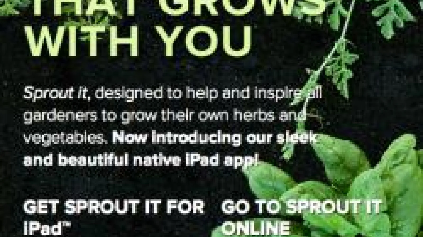 A poster for Sprout It