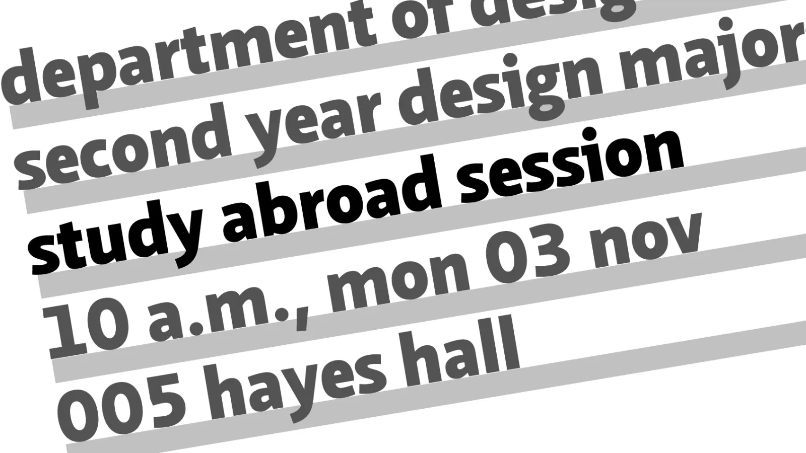 Study Abroad Session Poster