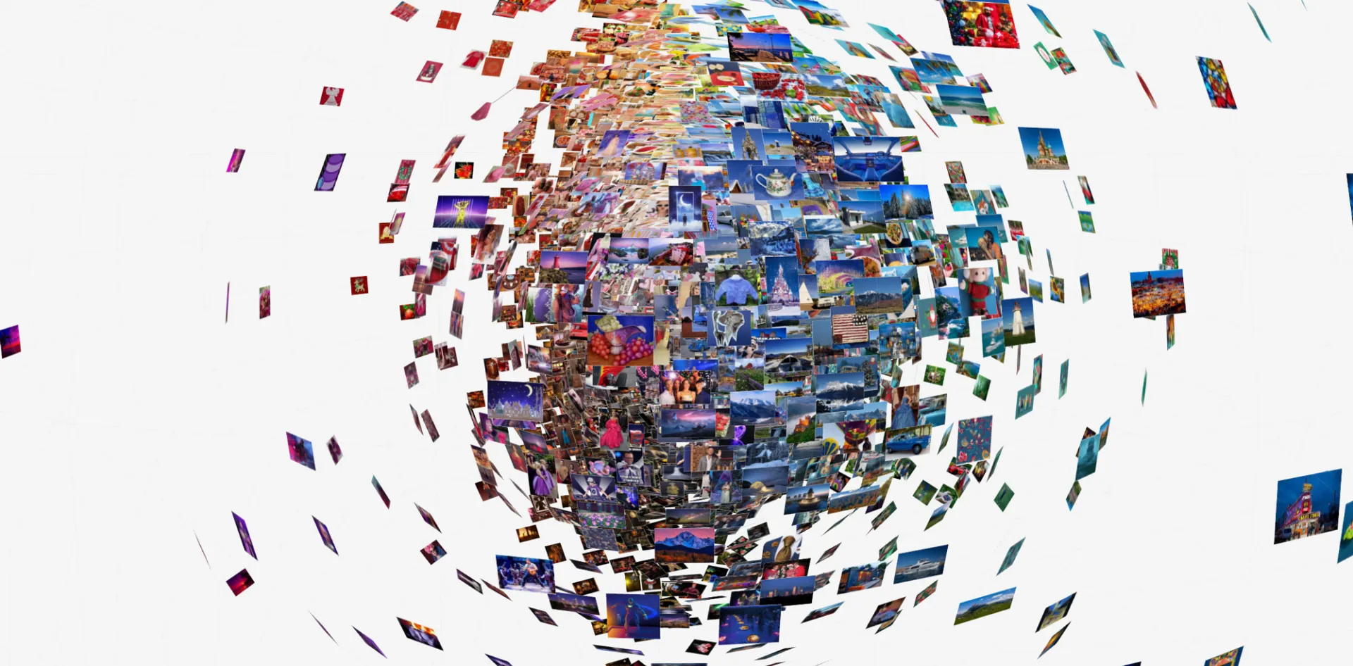 Screen capture from the Color Data Sphere exhibited during the event, Gaëtan Robillard, 2026.
