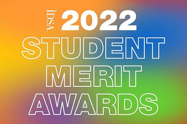 White text on colorful background: IDSA 2022 Student Merit Awards