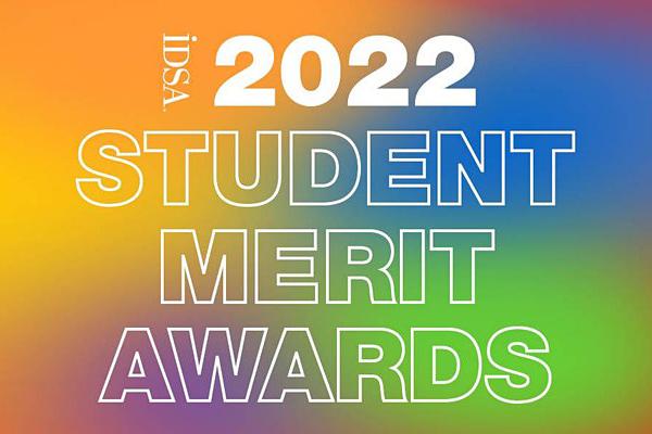 White text on colorful background: IDSA 2022 Student Merit Awards