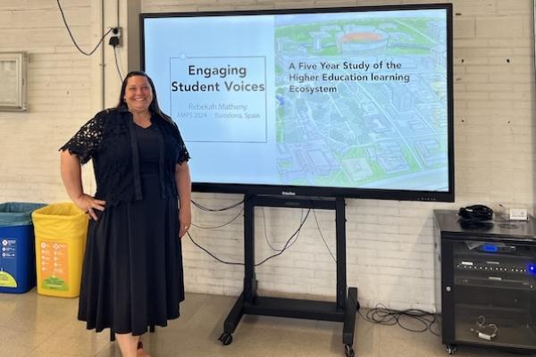 Rebekah Matheny presenting at AMPS