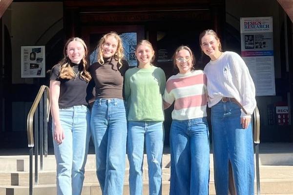 CMG Student Members (left to right): Brianna Gallagher, Morgan Vereb, Brooke Koch, Katie Bush, and Averi Wolf.