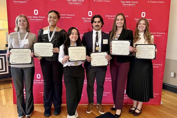 Smiling award recipients