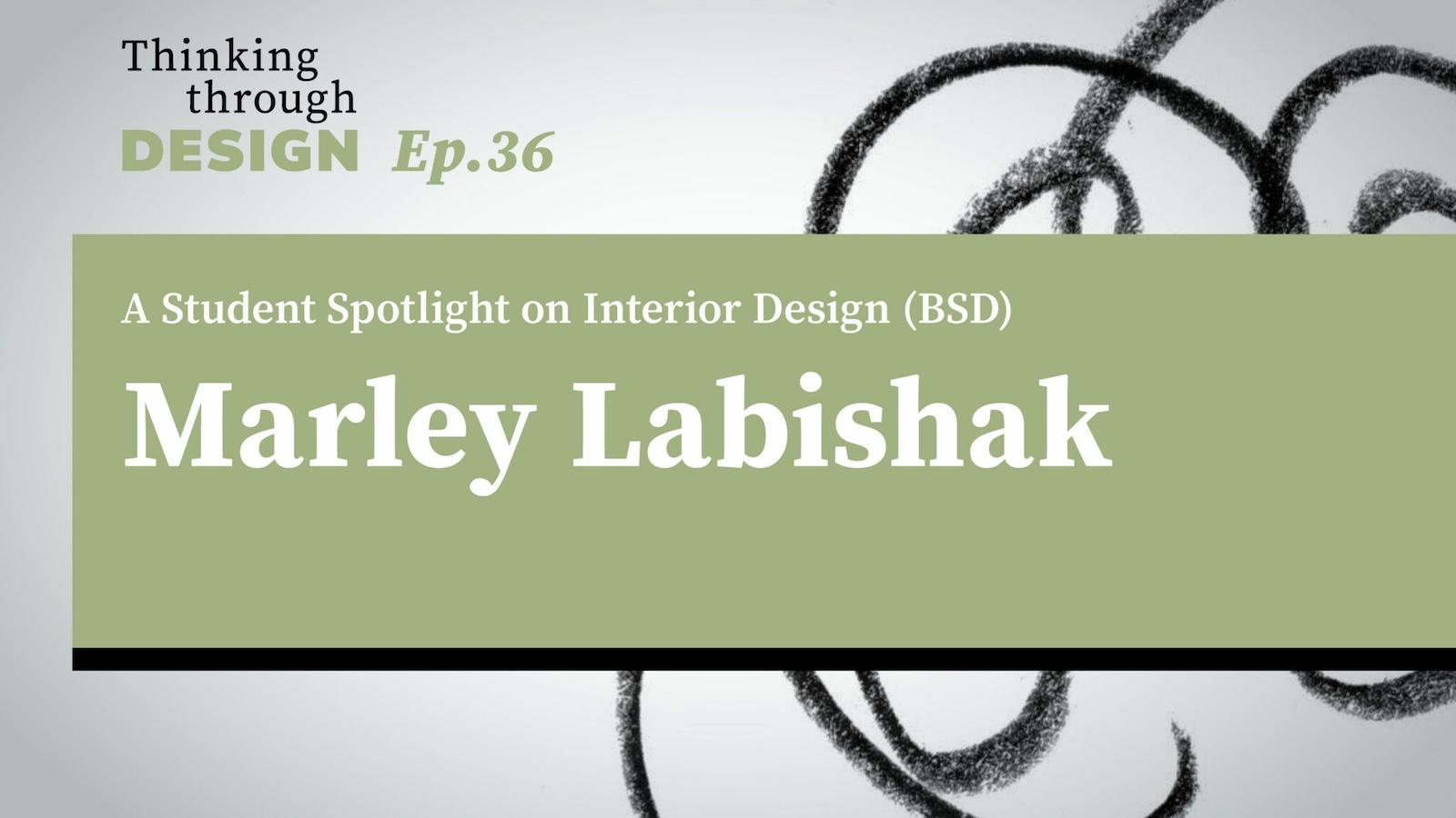 A Student Spotlight on Interior Design (BSD) Marley Labishak