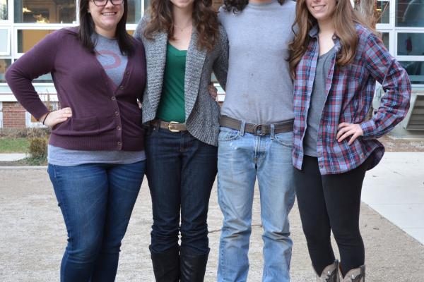 Caterina Rizzoni, Myrna Lewis, Jean Paul Pompeo, and Ashley Fenton (Left to Right) 