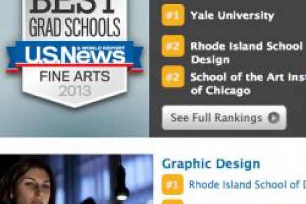 Design graduate program ranked by US News & World Report article