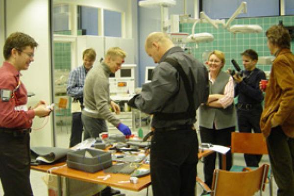 People participating in healthy eating experiment