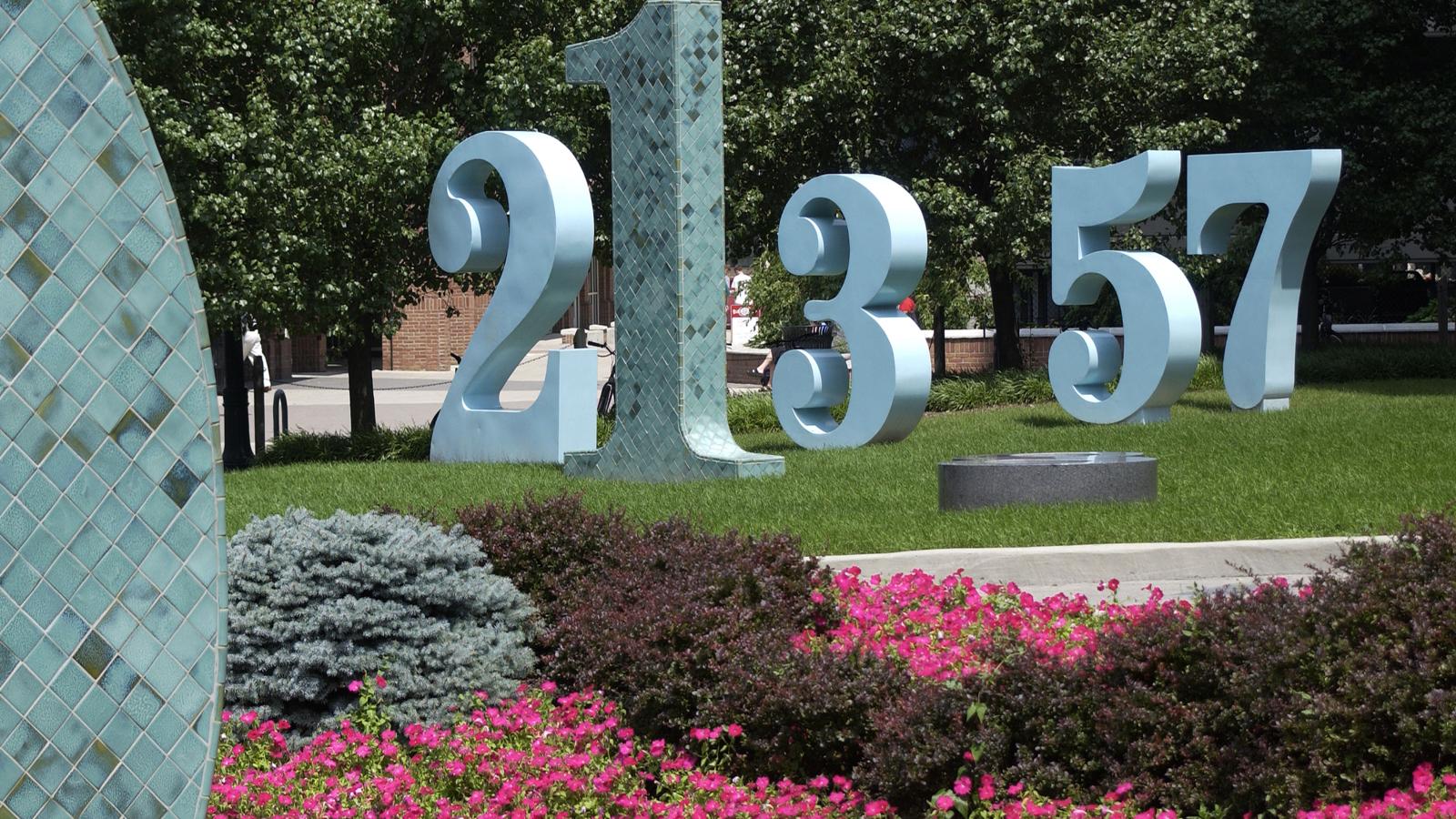 Numbers Garden at Ohio State Univrsity