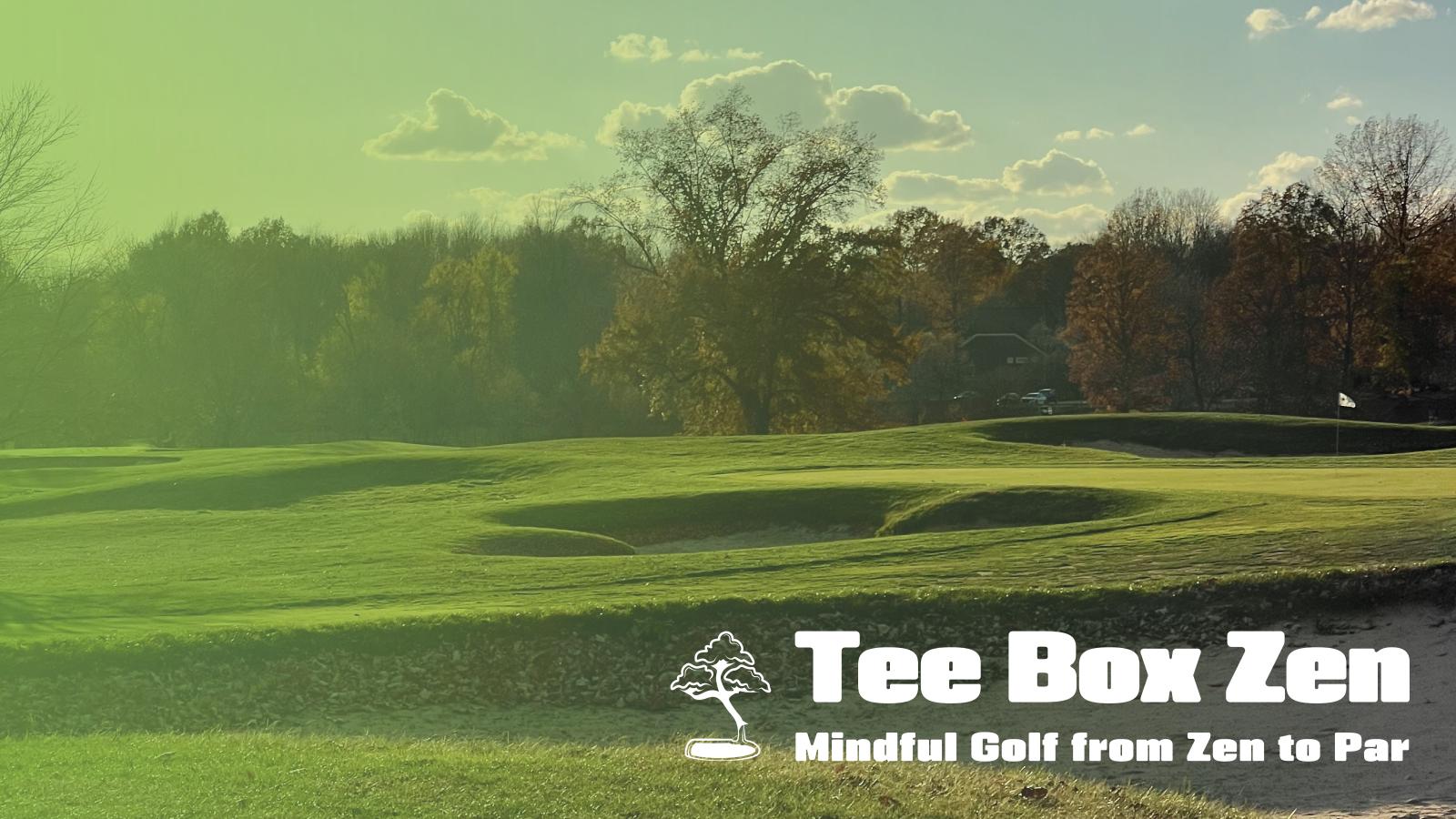 Scenic view of Bent Tree Golf Course in Delaware County, Ohio, with a transparent gradient overlay in the brand’s primary color. The image conveys a peaceful environment for practicing mindfulness and enjoying a round of golf.