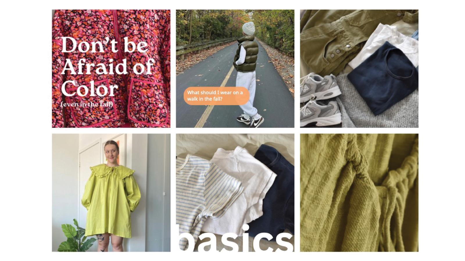 Six content grid showcasing the Instagram feed.
