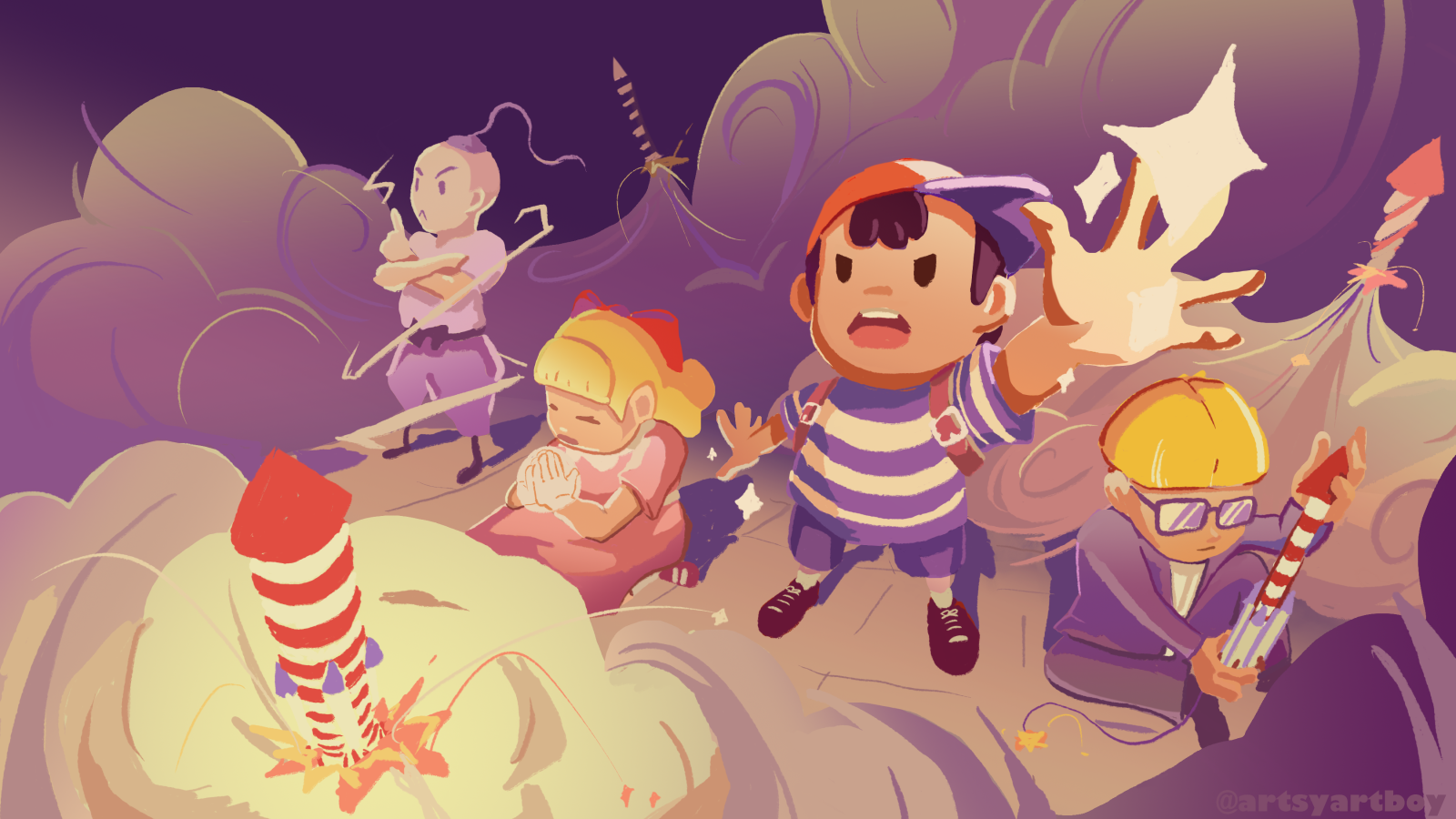 Earthbound fanart because it's my favorite game <3